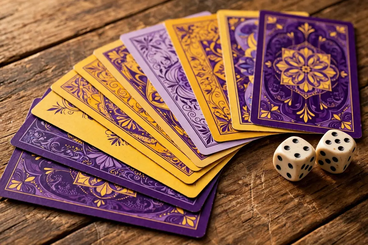 Spielkarten auf dem Tisch